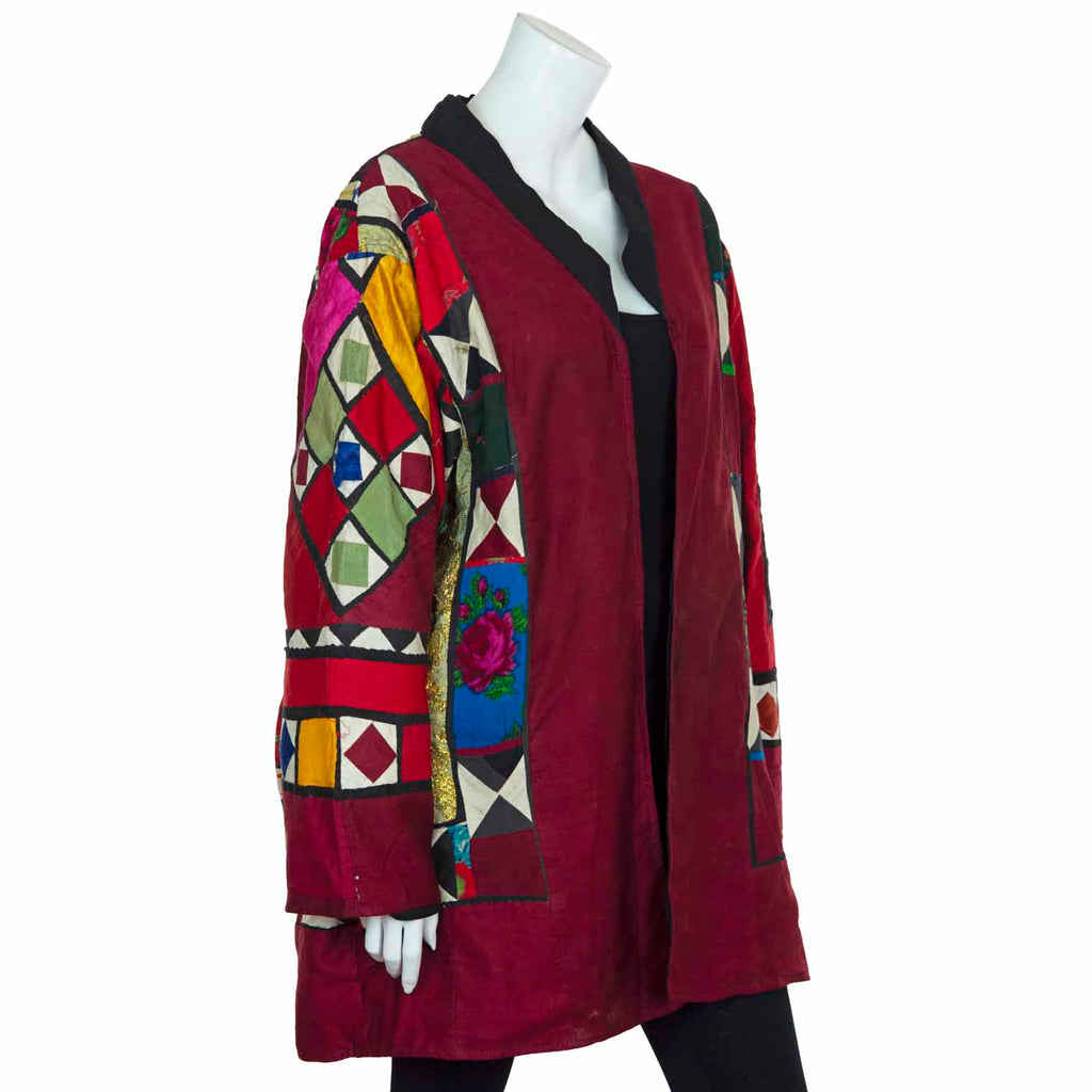 Vintage Indian Patchwork Jacket - River-Siesta Crafts