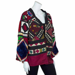 Vintage Indian Patchwork Jacket - Zephyr (10/12, S)-Siesta Crafts