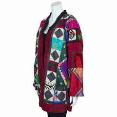 Vintage Indian Patchwork Jacket - Stevie (12/14, M)-Siesta Crafts