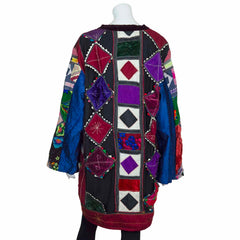 Vintage Indian Patchwork Jacket - Jesse (18, XL)-Siesta Crafts