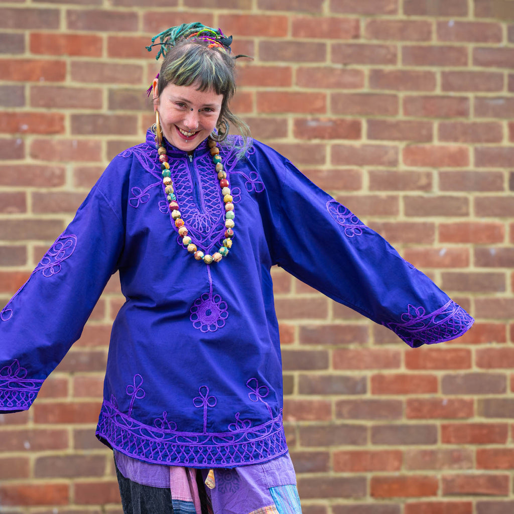 Vintage Jalaba Style Tunic-Siesta Crafts