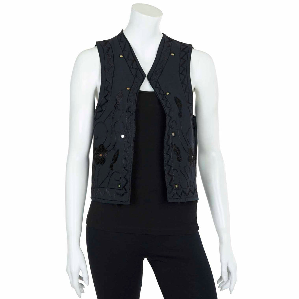 Embroidered Vintage Waistcoat-Siesta Crafts