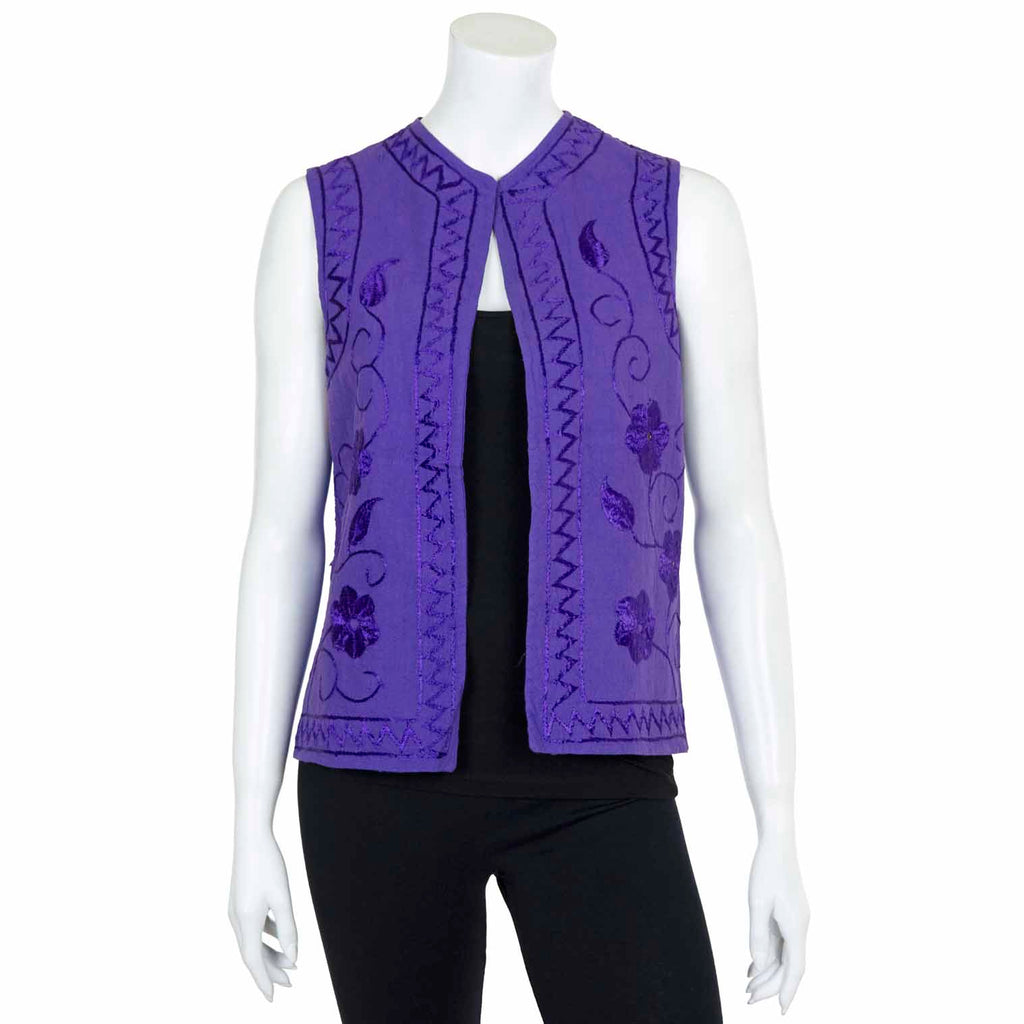 Embroidered Vintage Waistcoat-Siesta Crafts