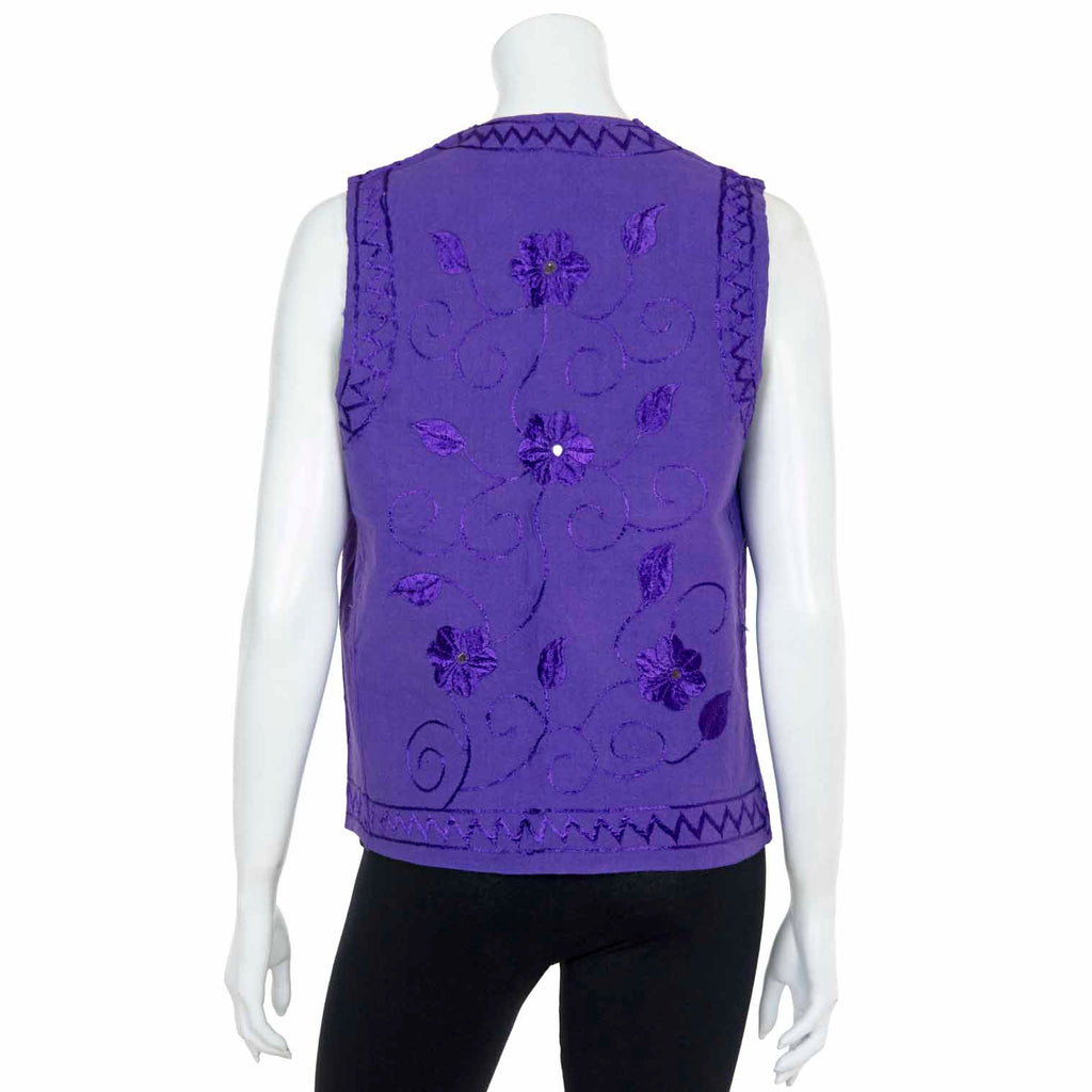 Embroidered Vintage Waistcoat-Siesta Crafts