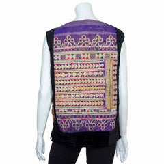 Vintage Afghan Velvet Waistcoat - Iggy (16, M)-Siesta Crafts