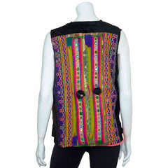 Vintage Afghan Velvet Waistcoat - Jude (S)-Siesta Crafts