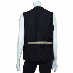 Vintage Afghan Velvet Waistcoat - Wilder (14, S/M)-Siesta Crafts