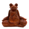 Meditating Frog Woodcarving-Siesta Crafts
