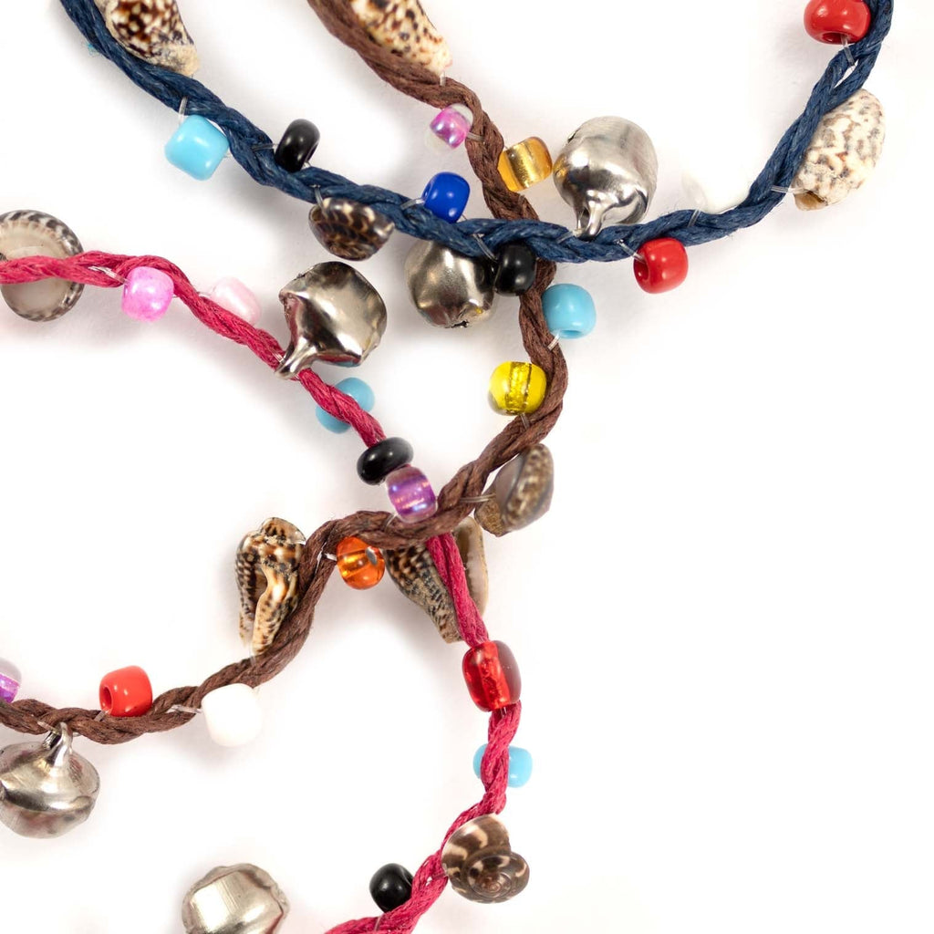 Charm Anklet with Shell-Siesta Crafts