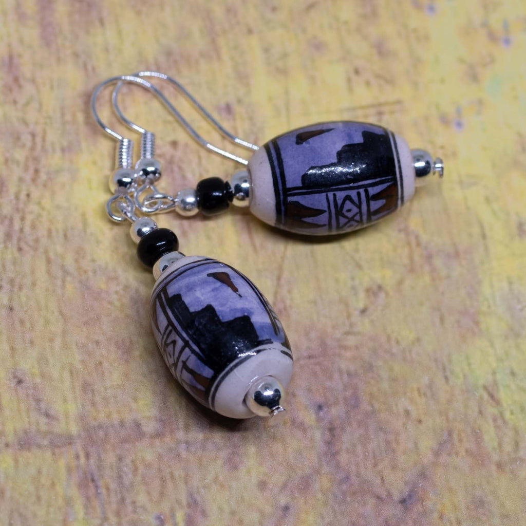 Arcadian Eye Earrings-Siesta Crafts