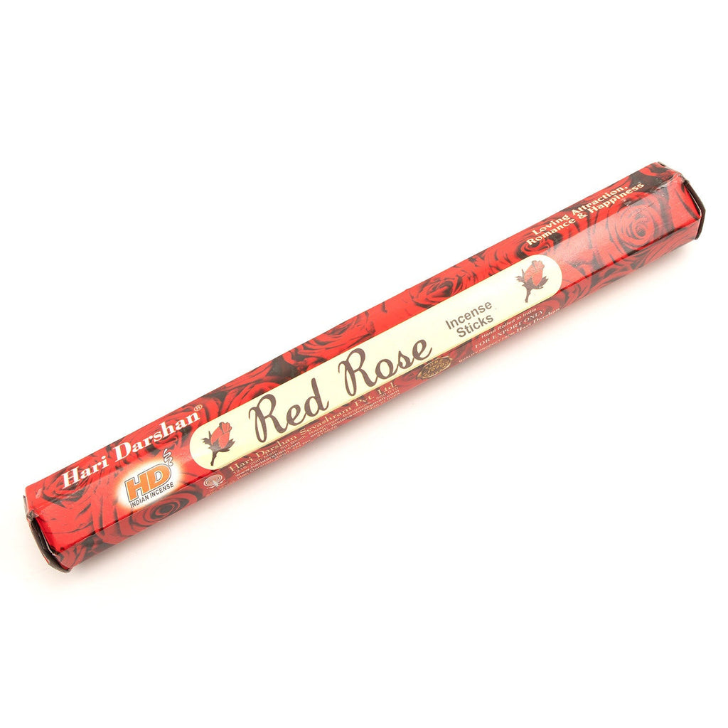Red Rose Hexagon Incense-Siesta Crafts