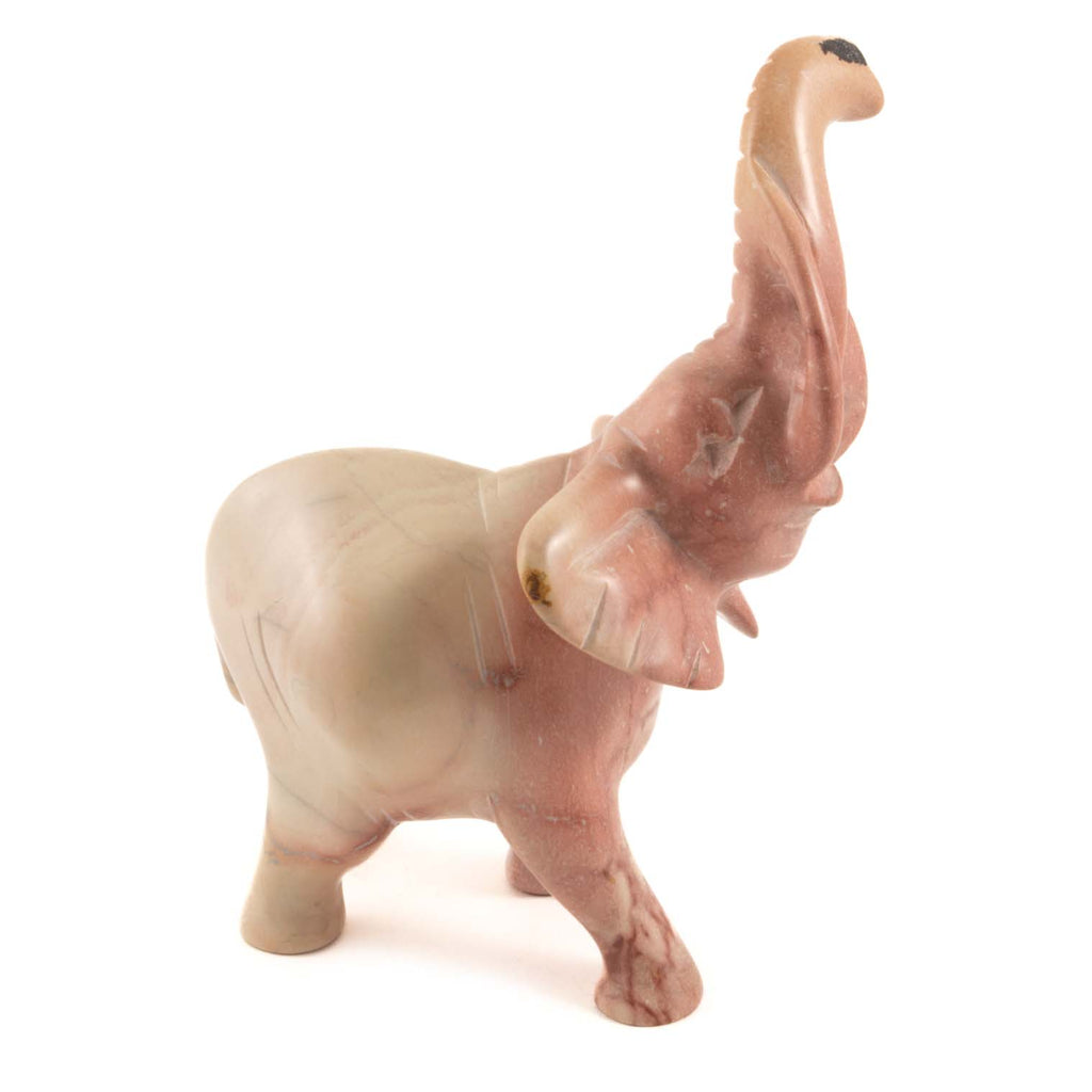 Standing Soapstone Elephant-Siesta Crafts