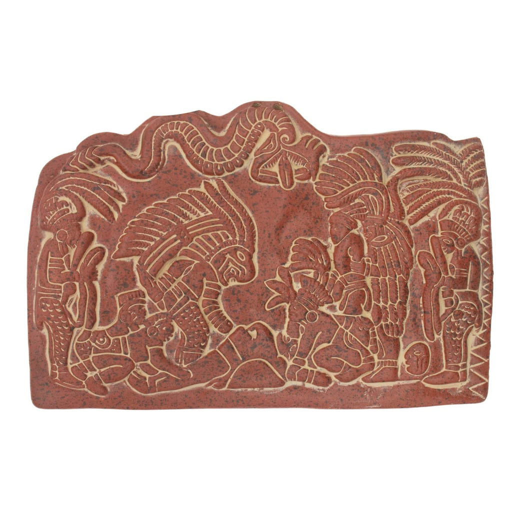 Mayan Sacrificial Scene Plaque-Siesta Crafts
