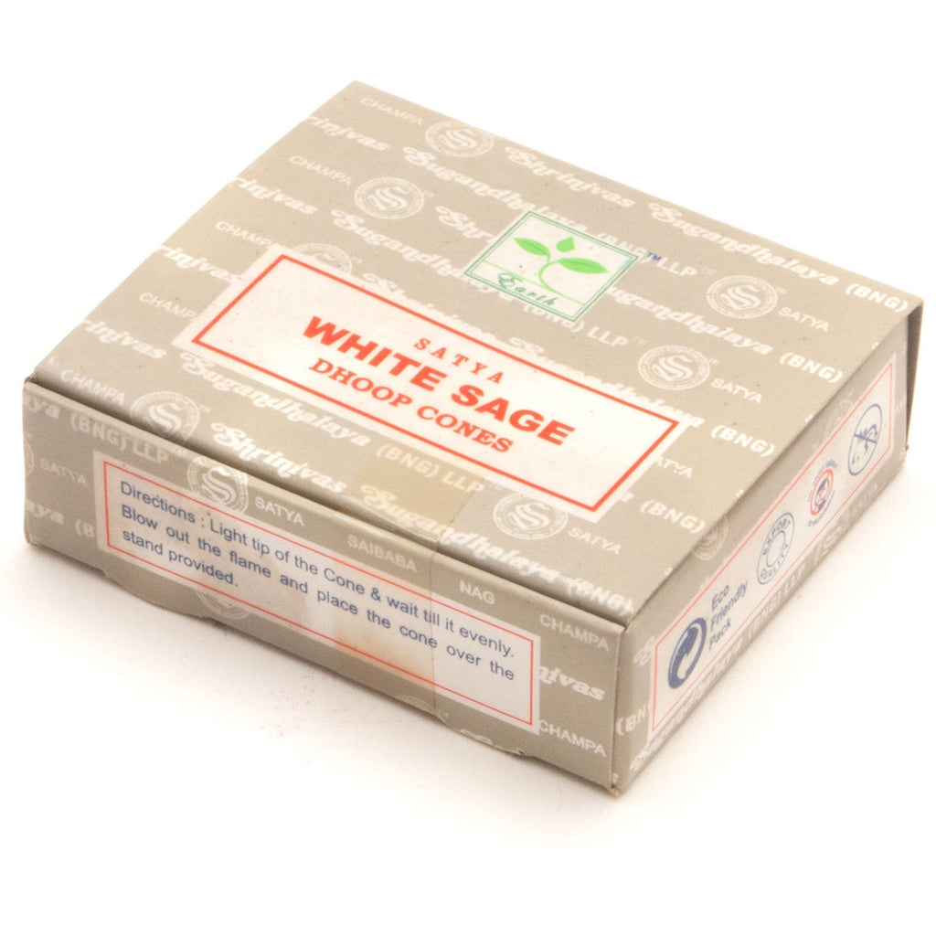 Satya White Sage Incense Cones-Siesta Crafts