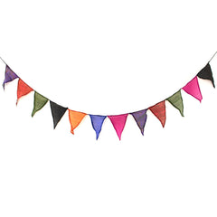 Large Flag Recycled Sari Bunting-Siesta Crafts