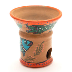 Painted Charcoal Incense Burner-Siesta Crafts