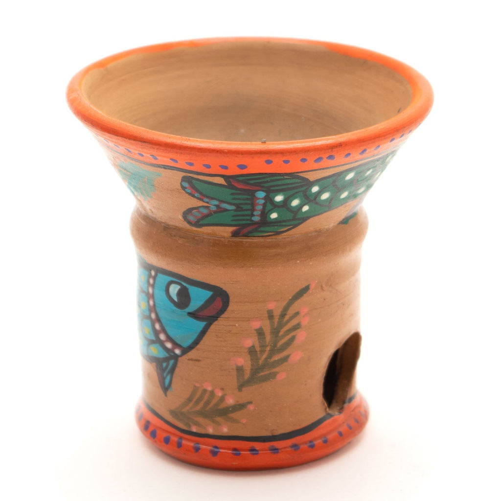 Painted Charcoal Incense Burner-Siesta Crafts