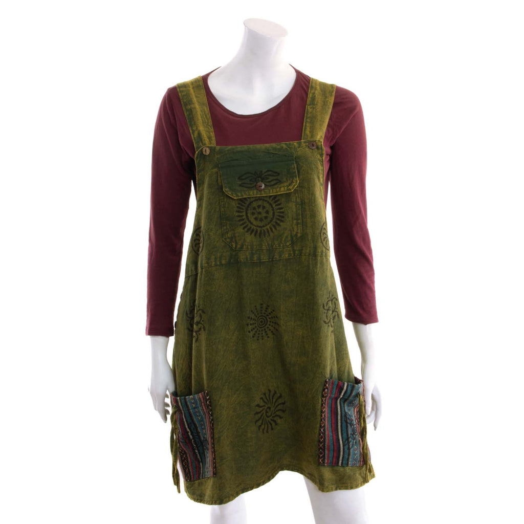 Stonewash Cargo Dress-Siesta Crafts