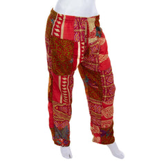 Recycled Sari Patch Trousers-Siesta Crafts