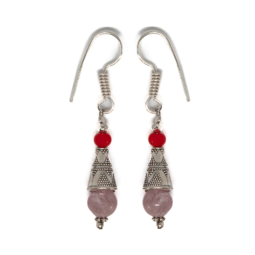Nepalese Tubular Earrings-Siesta Crafts
