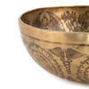 Ornate Etched Green Tara Singing Bowl No.1-Siesta Crafts