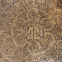 Yogi Mandala Etched Gong No.74-Siesta Crafts