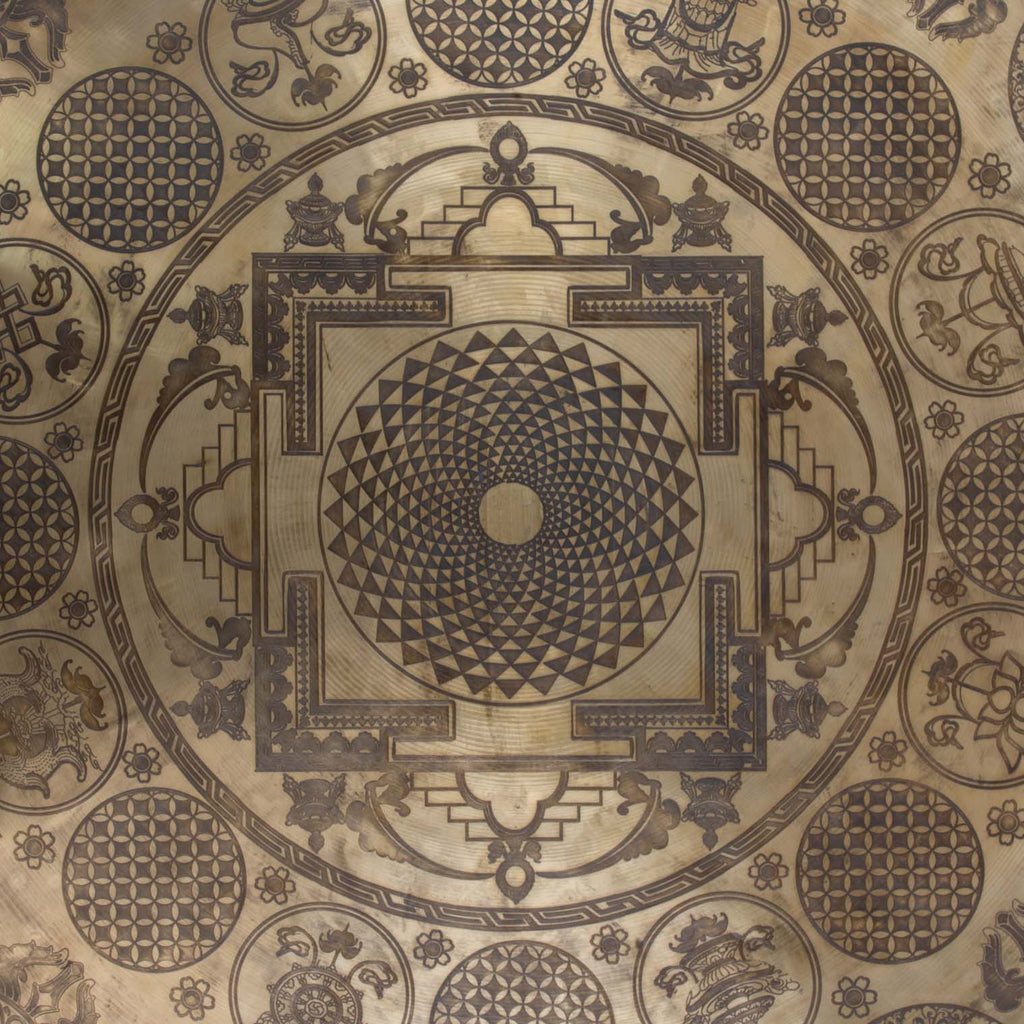 Vajra Mandalas Etched Gong No.75-Siesta Crafts