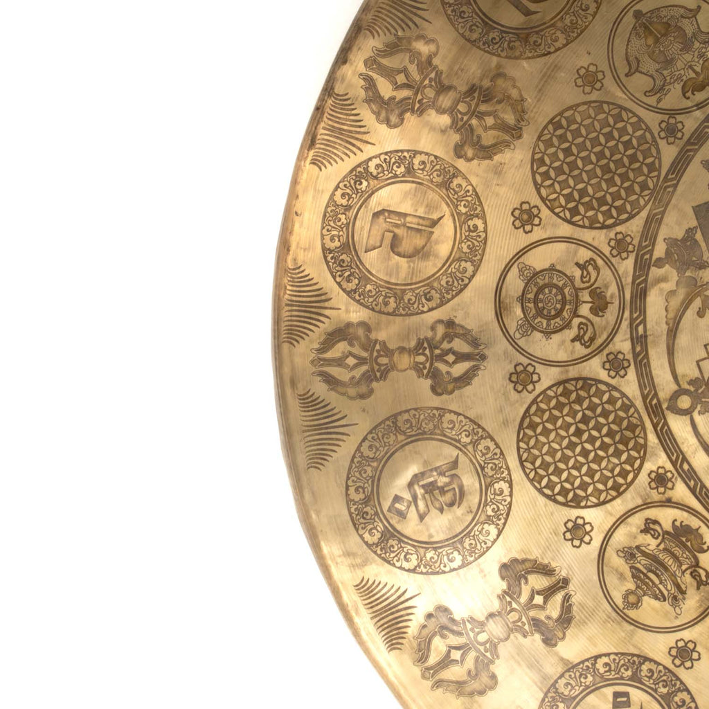 Vajra Mandalas Etched Gong No.75-Siesta Crafts