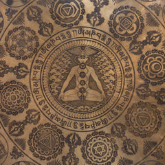 Yogi Vajra Etched Gong No.77-Siesta Crafts