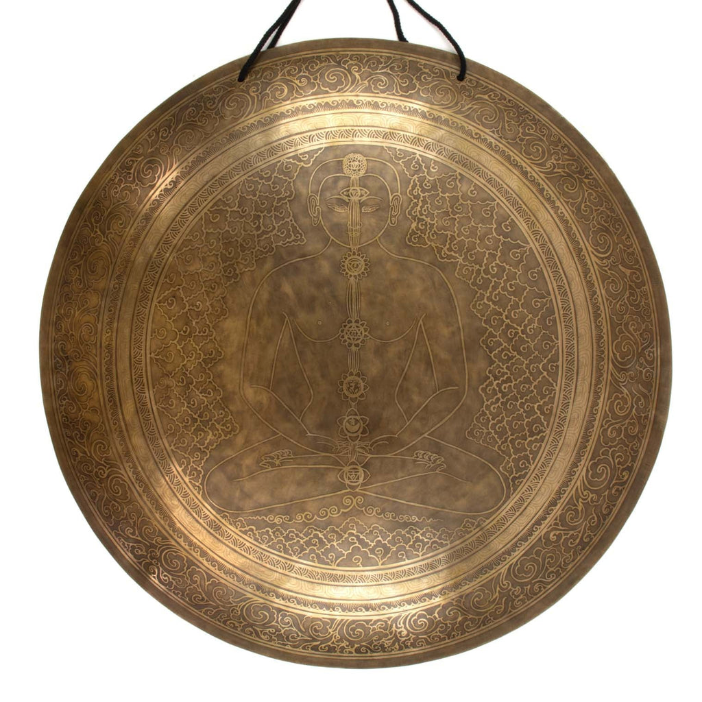 Cloud Yogi Etched Gong No.78-Siesta Crafts