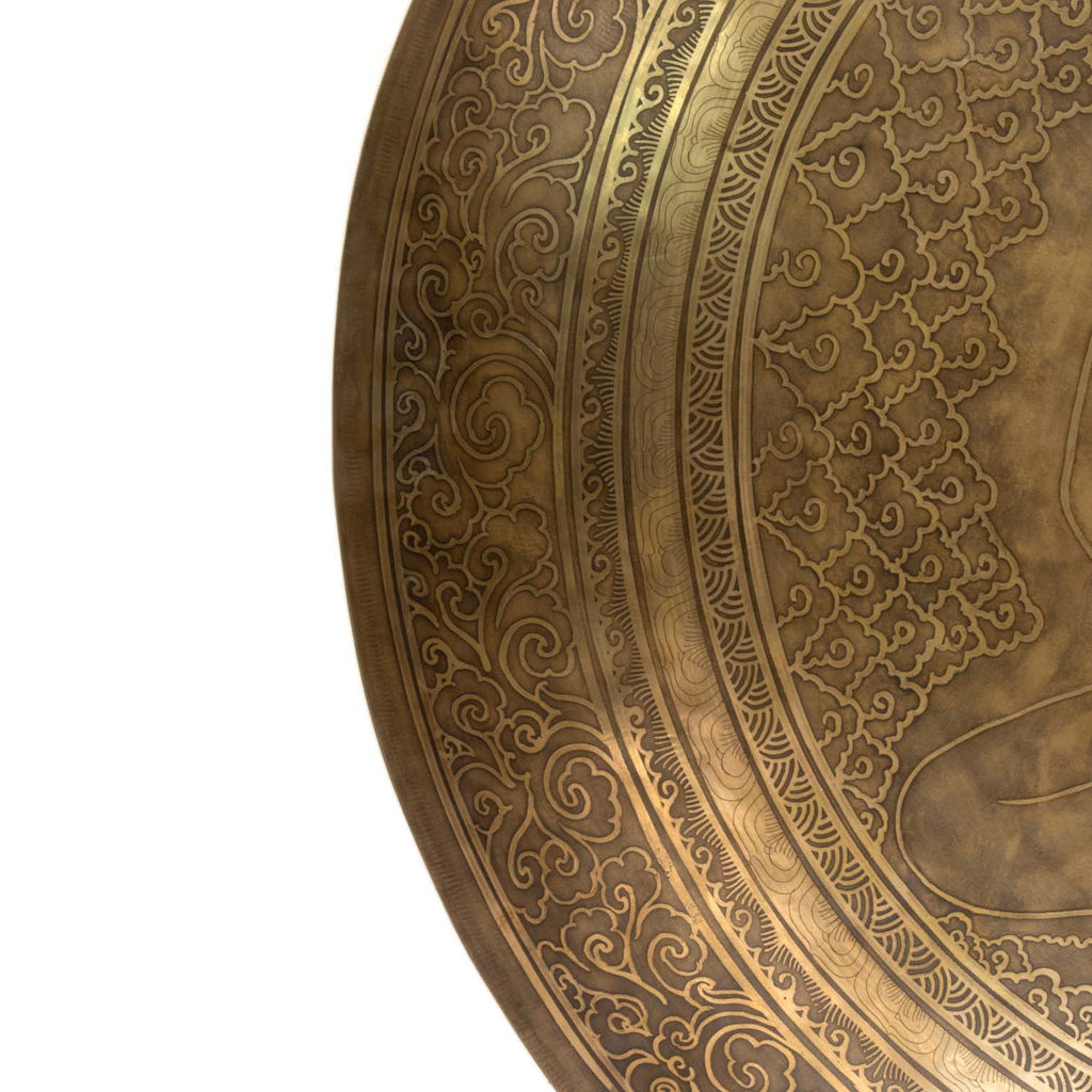 Cloud Yogi Etched Gong No.78-Siesta Crafts