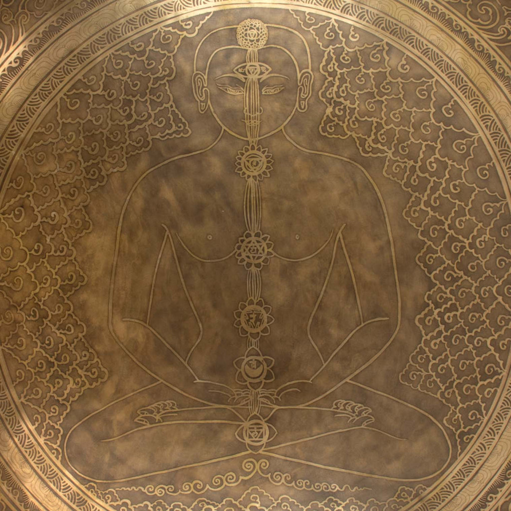 Cloud Yogi Etched Gong No.78-Siesta Crafts
