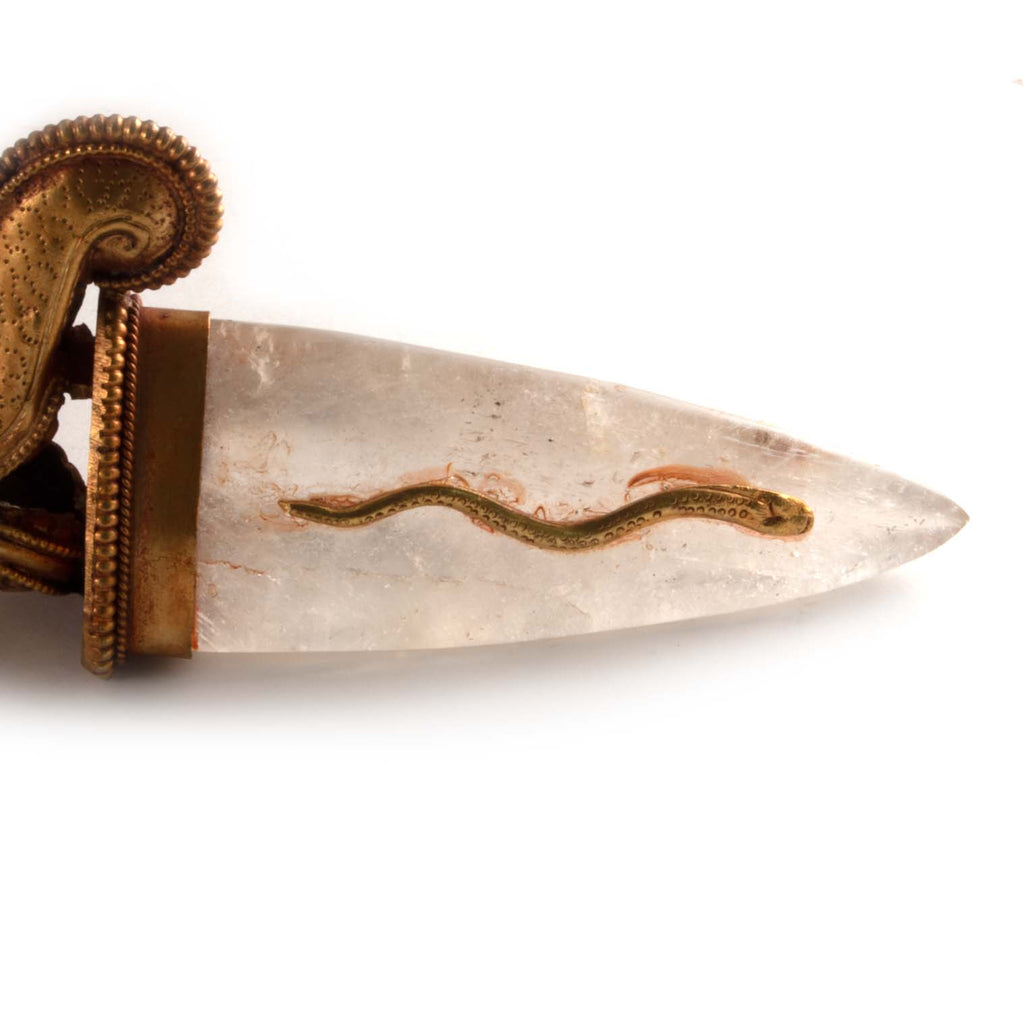Gold Plated Copper and Crystal Phurba-Siesta Crafts