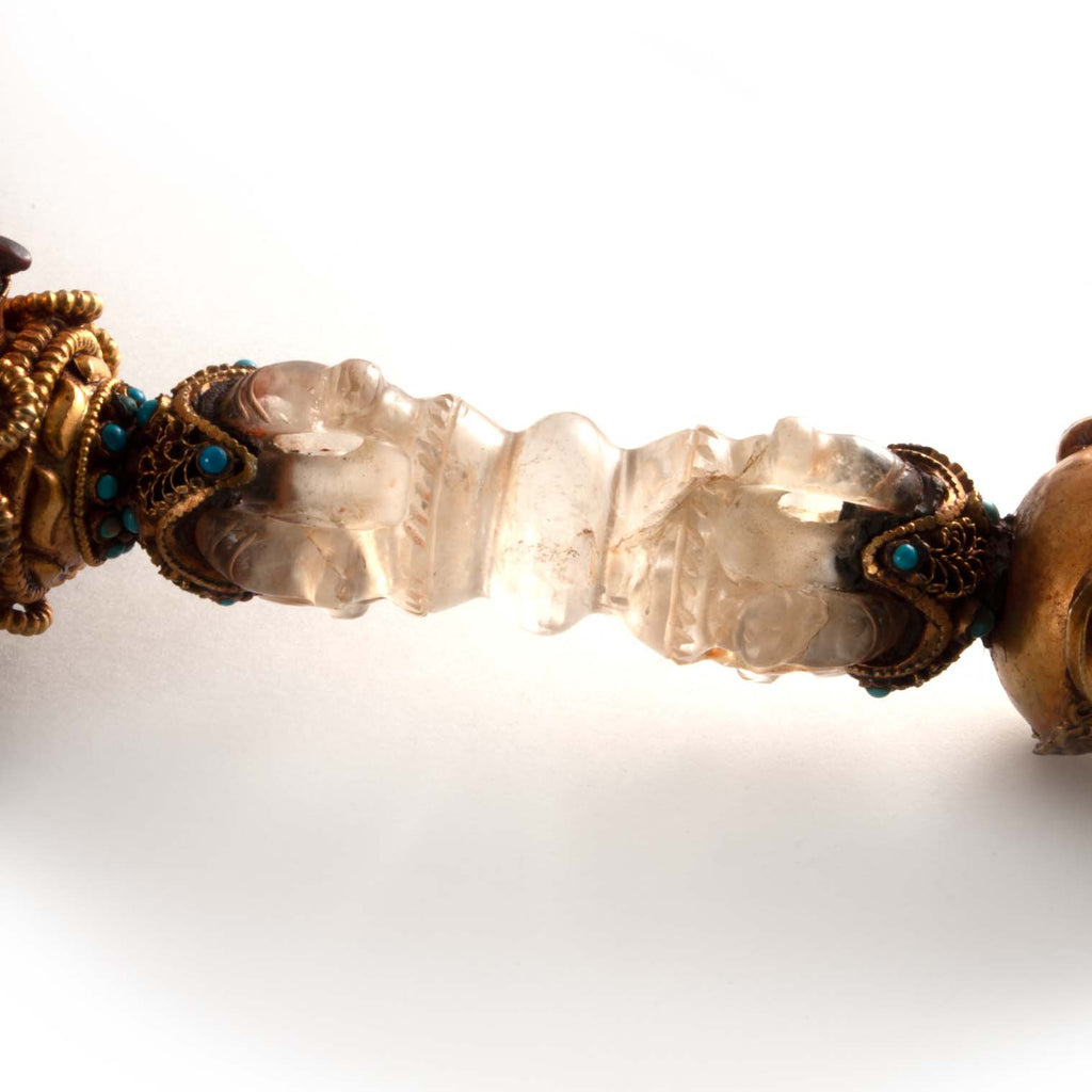 Gold Plated Copper and Crystal Phurba-Siesta Crafts