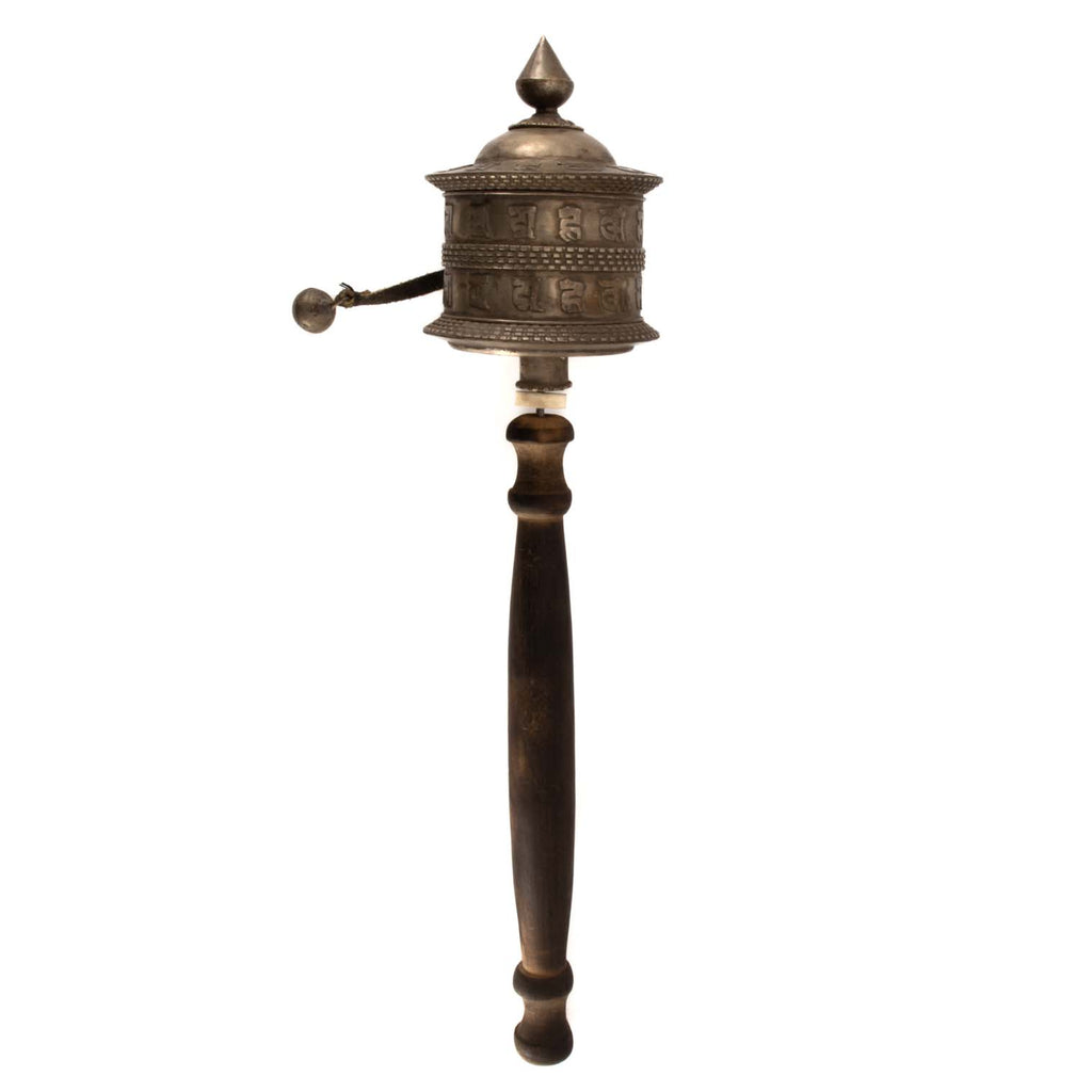 Copper and Silver Prayer Wheel No.281-Siesta Crafts