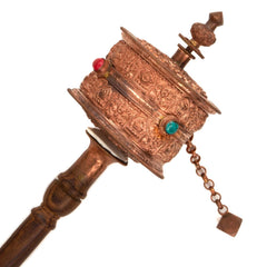 Special Copper Prayer Wheel No.295-Siesta Crafts