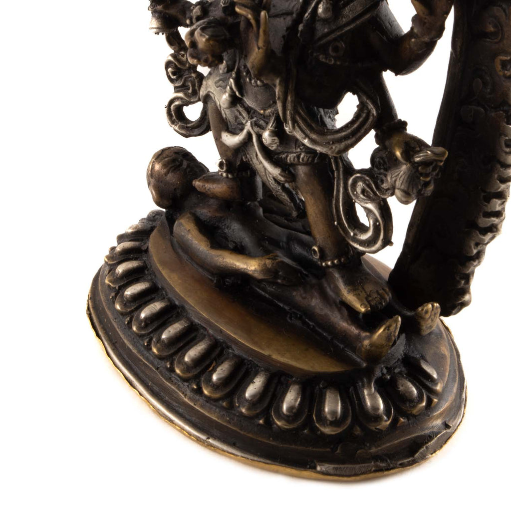 Brass Kal Bhairav Statue No.318-Siesta Crafts