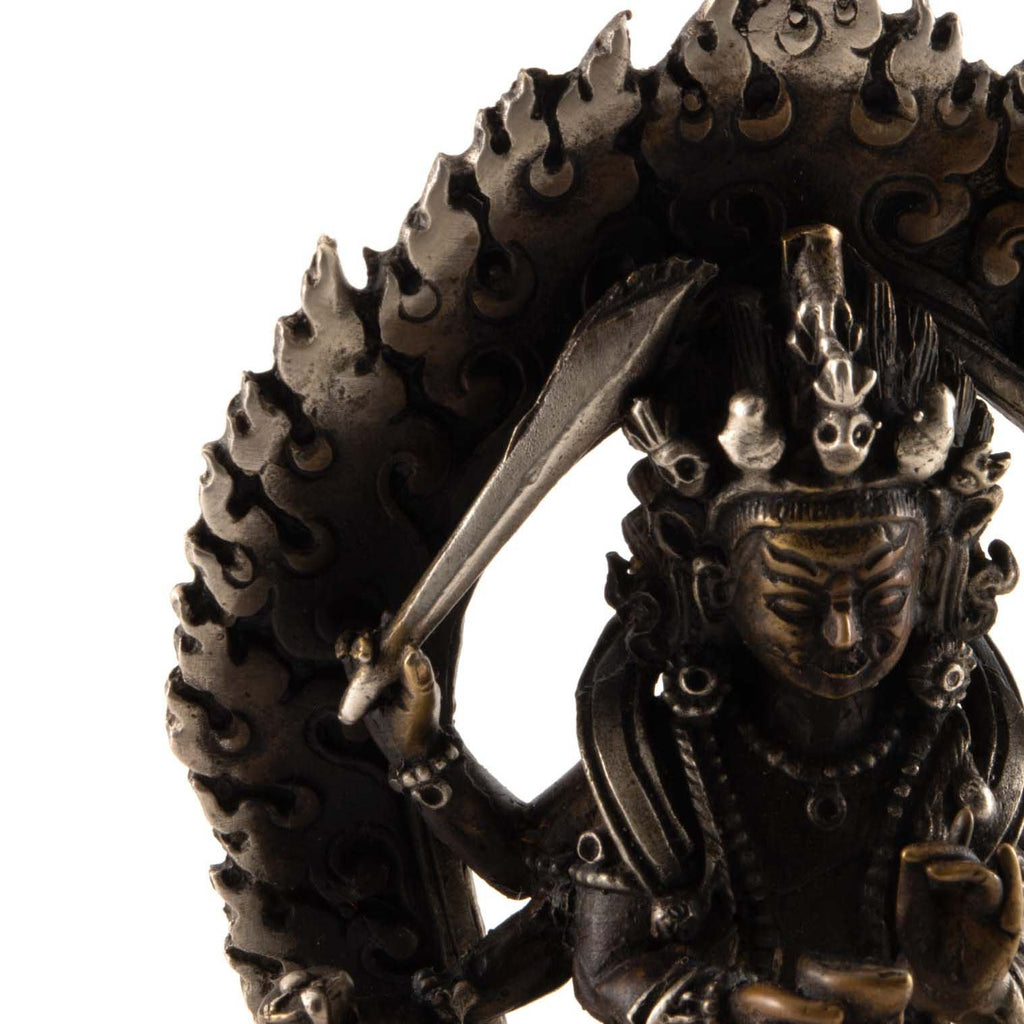 Brass Kal Bhairav Statue No.318-Siesta Crafts