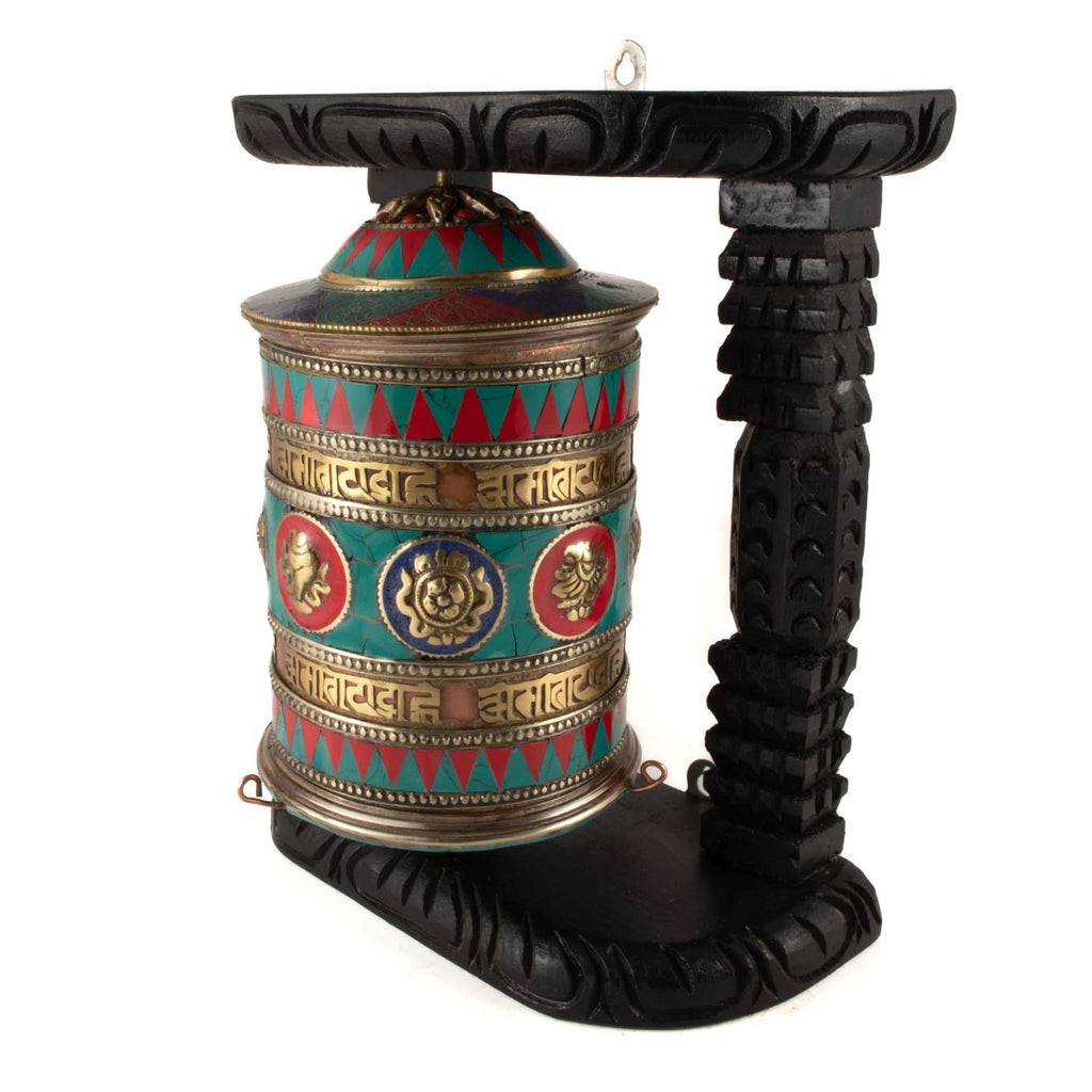 Special Wall Mounted Prayer Wheel No.327-Siesta Crafts