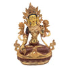 Gold Plated White Tara Statue No.338-Siesta Crafts
