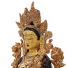 Gold Plated White Tara Statue No.338-Siesta Crafts