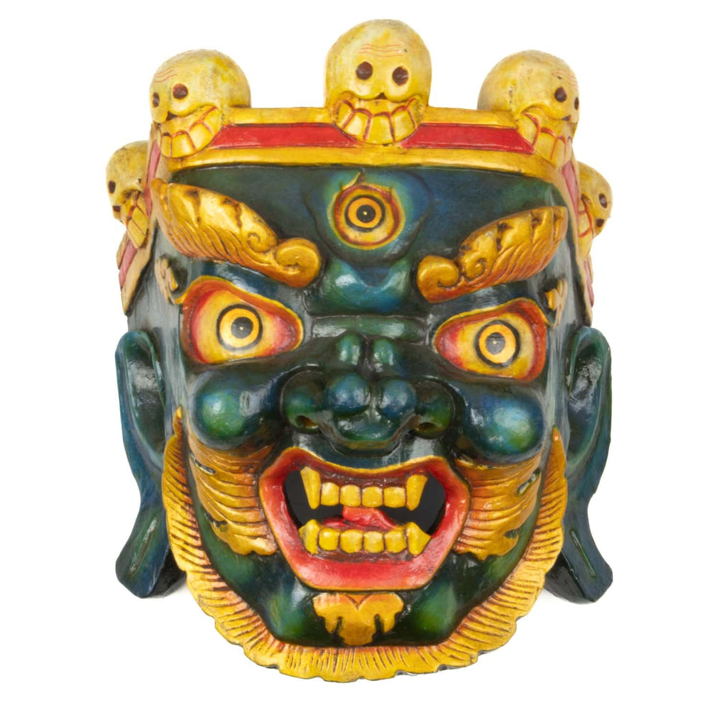 Artisan Bhutanese Bhairab Mask No.343-Siesta Crafts