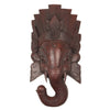 Artisan Dark Wood Large Ganesh No.367-Siesta Crafts