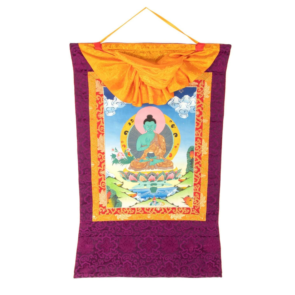 Buddha Thanka Painting No.374-Buddhism-Siesta Crafts