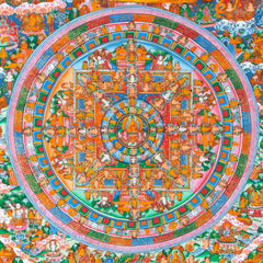 Buddha Mandala Thangka Painting No.378-Siesta Crafts