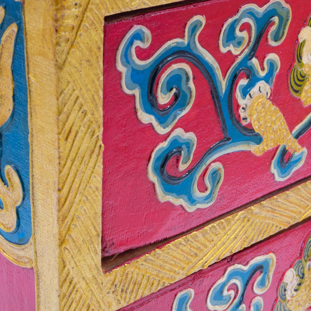 Tibetan Style Set of Three Drawers-Siesta Crafts