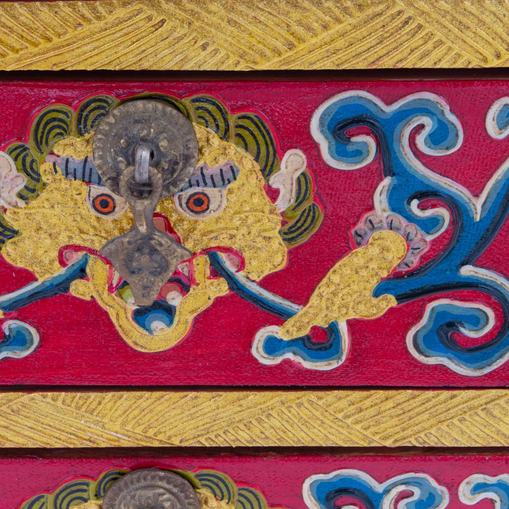 Tibetan Style Set of Three Drawers-Siesta Crafts