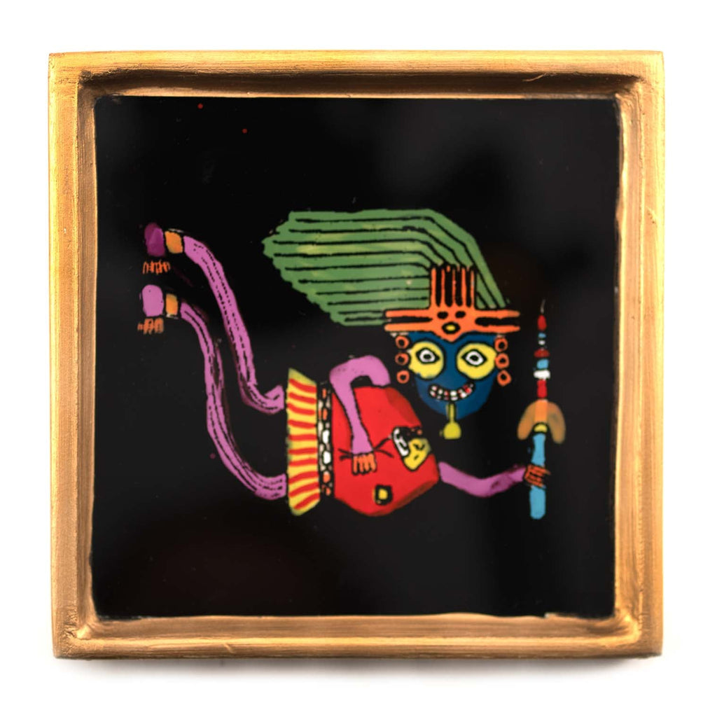 Flying Shaman Afterlife Folk Art Frame-Siesta Crafts