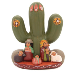 Cactus Nativity Ceramic-Siesta Crafts