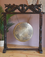 Flower of Life Cloud Mantra Metal Wind Gong No.37